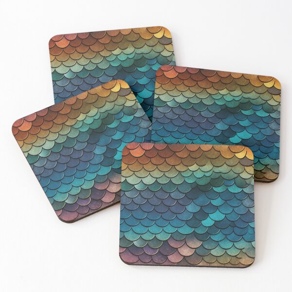 Item preview, Fishscales Pattern designed and sold by SideSignal.