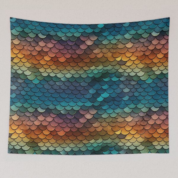 Item preview, Fishscales Pattern designed and sold by SideSignal.