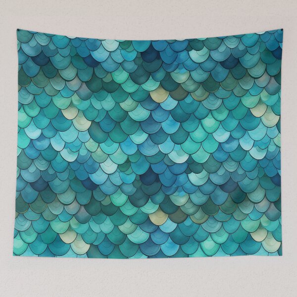 Item preview, Fishscales Pattern designed and sold by SideSignal.