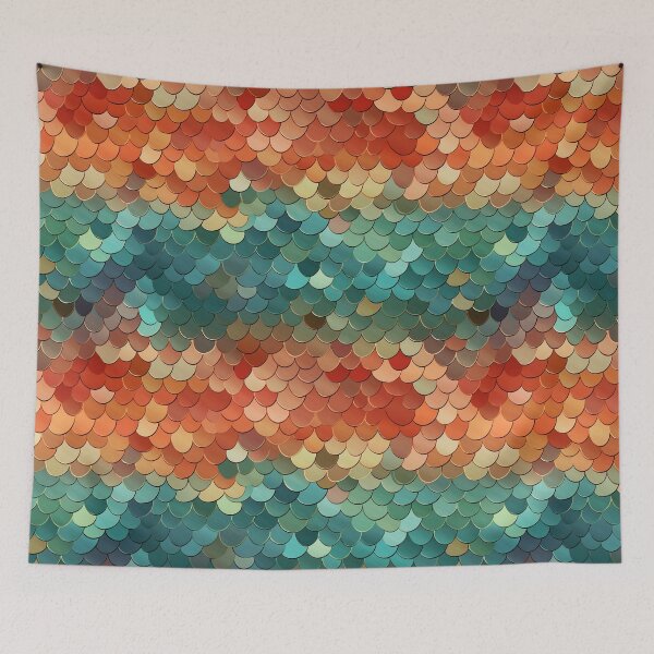 Item preview, Fishscales Pattern designed and sold by SideSignal.