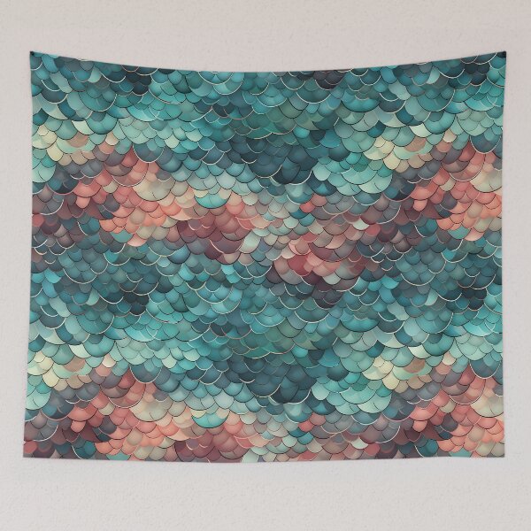 Item preview, Fishscales Pattern designed and sold by SideSignal.