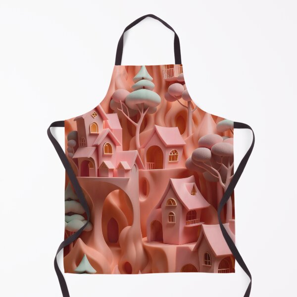 Item preview, Tree houses - idyll in peach pink, part 3 - 3D convex foam. designed and sold by My-fake-places.