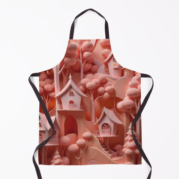 Item preview, Tree houses - idyll in peach pink, part 2 - 3D convex foam. designed and sold by My-fake-places.