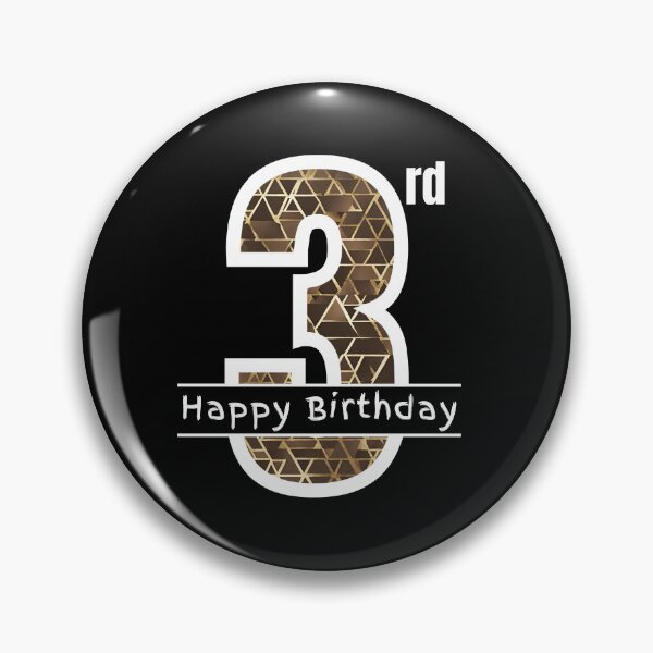 Item preview, Happy 3rd Three Third Birthday designed and sold by Compusmurf Design.