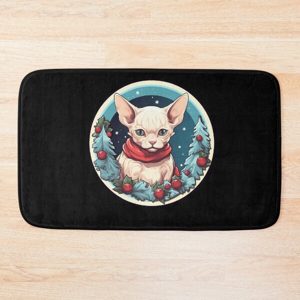 Item preview, Devon Rex Cat Xmas, Love Cats designed and sold by Logiamerch.
