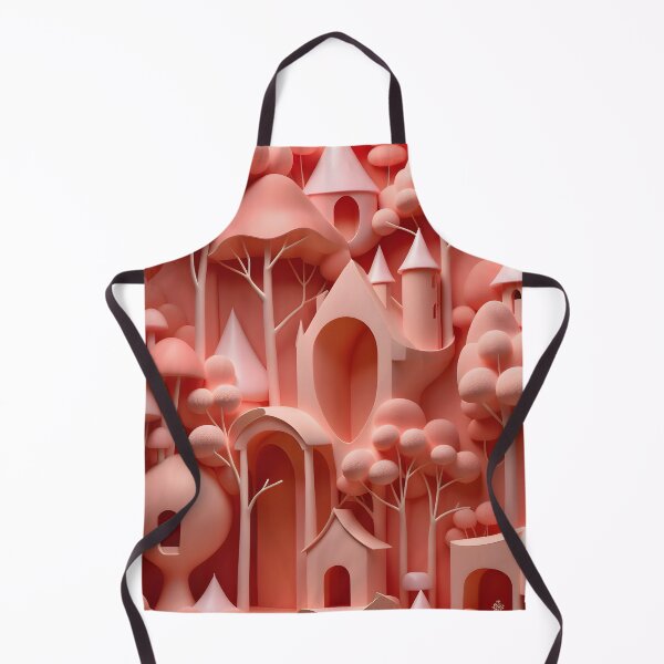 Item preview, Tree houses - idyll in peach pink, part 4 - 3D convex foam. designed and sold by My-fake-places.