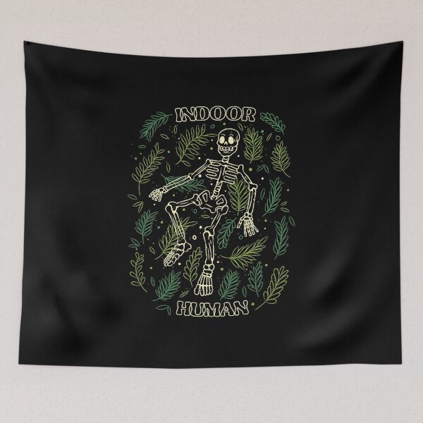Item preview, Ferns Indoor Human Skull by Tobe Fonseca designed and sold by Tobe Fonseca®.