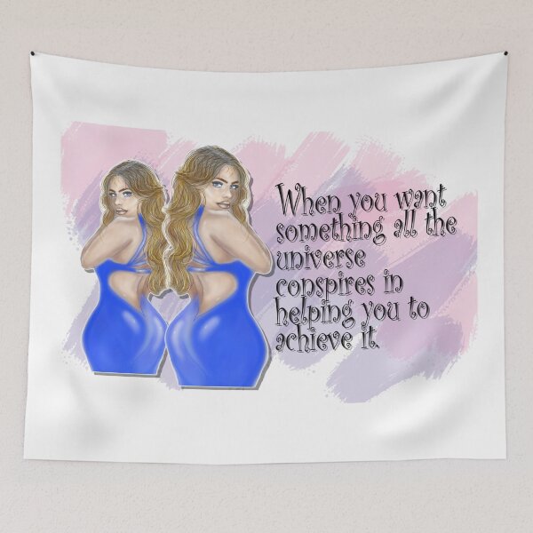 Item preview, Universe conspires -motivation quotes for girls designed and sold by VValentina88.