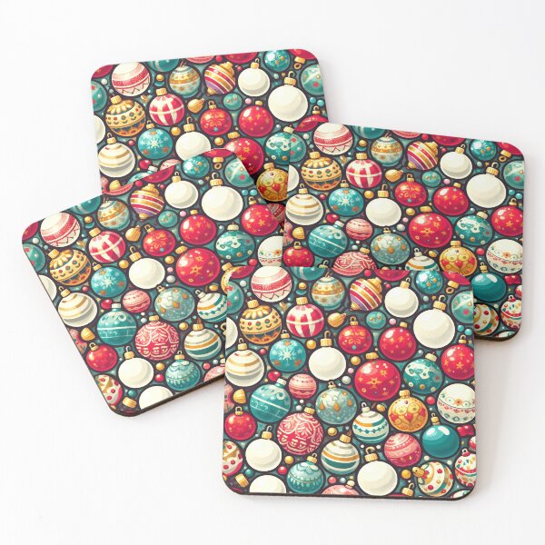 Item preview, Christmas Ornaments Pattern designed and sold by ArtFactoryAI.