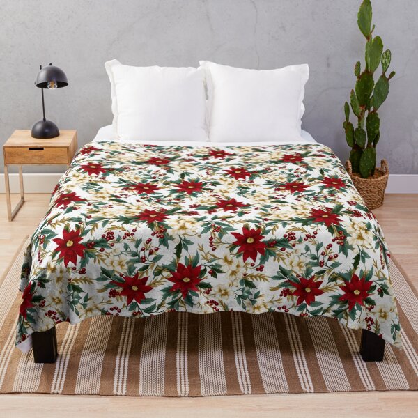 Item preview, Christmas Holly Repeating Watercolour Floral Patterns designed and sold by SynthPrint.