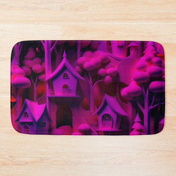 Item preview, Tree houses - idyll in deep pink, part 4 - 3D convex foam. designed and sold by My-fake-places.