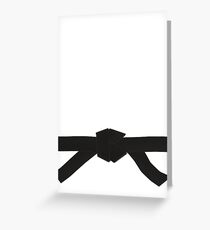 Tarjeta de felicitación Cinturón negro de judo