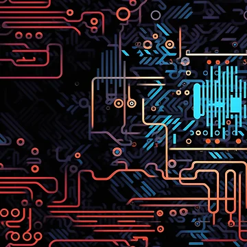 Artwork thumbnail, Digital Code Abstract Pattern by SideSignal