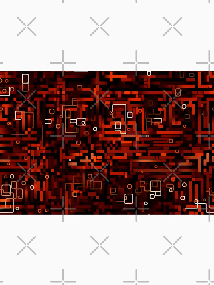 Thumbnail 6 of 6, Pullover Hoodie, Digital Code Abstract Pattern designed and sold by SideSignal.