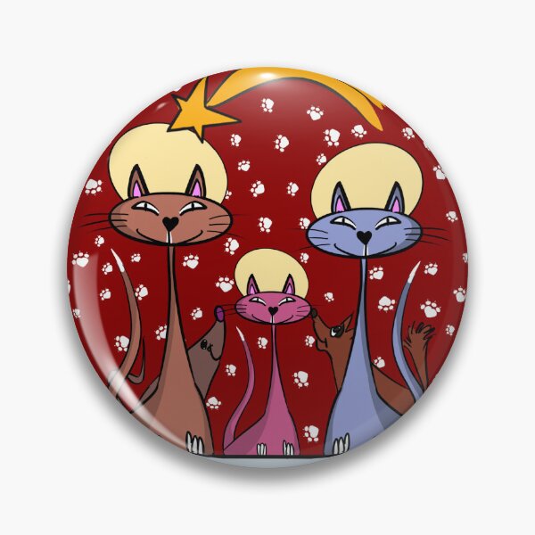 Item preview, Christmas family Cats designed and sold by brambawao.