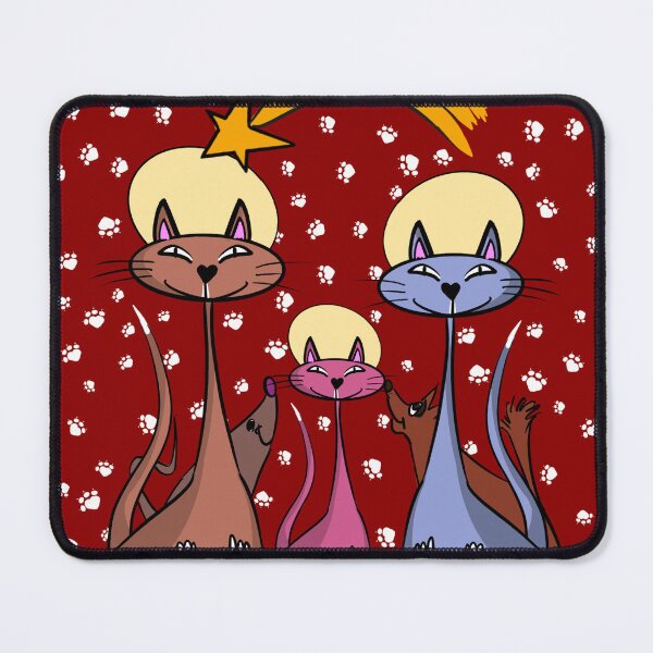 Item preview, Christmas family Cats designed and sold by brambawao.