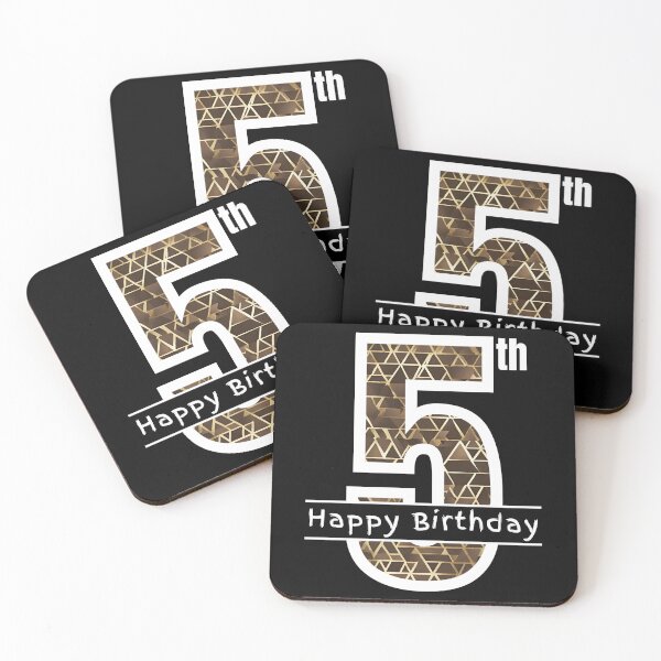 Item preview, Happy 5th Five Fifth Birthday designed and sold by Compusmurf Design.