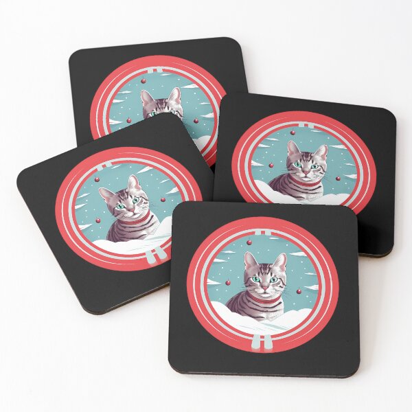 Item preview, Navidad del gato Mau egipcio, amor a los gatos designed and sold by Logiamerch.