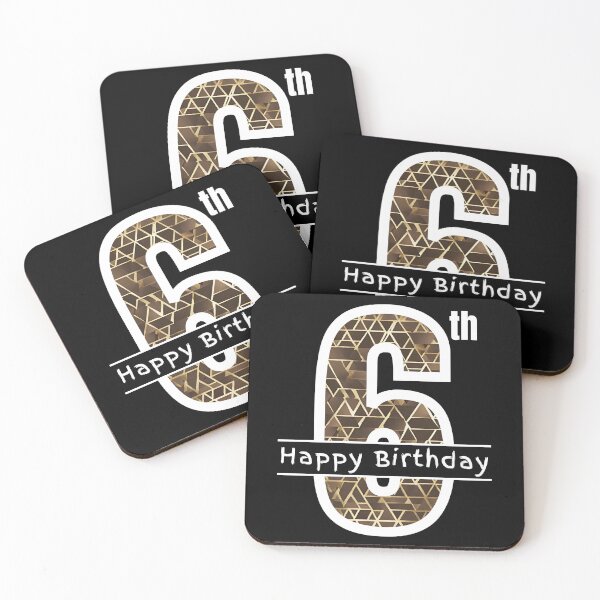 Item preview, Feliz sexto sexto cumpleaños designed and sold by Compusmurf Design.