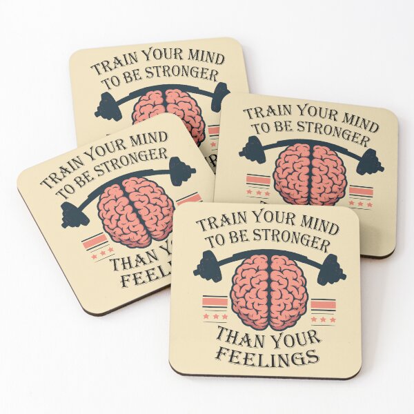 Item preview, Train Your Mind To Be Stronger Than Your Feelings Brain Weight Training Design designed and sold by SubtleSplit.