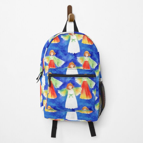 Item preview, Lovely Guardian Angel Colorful Watercolor Christmas Pattern designed and sold by Zazizu.