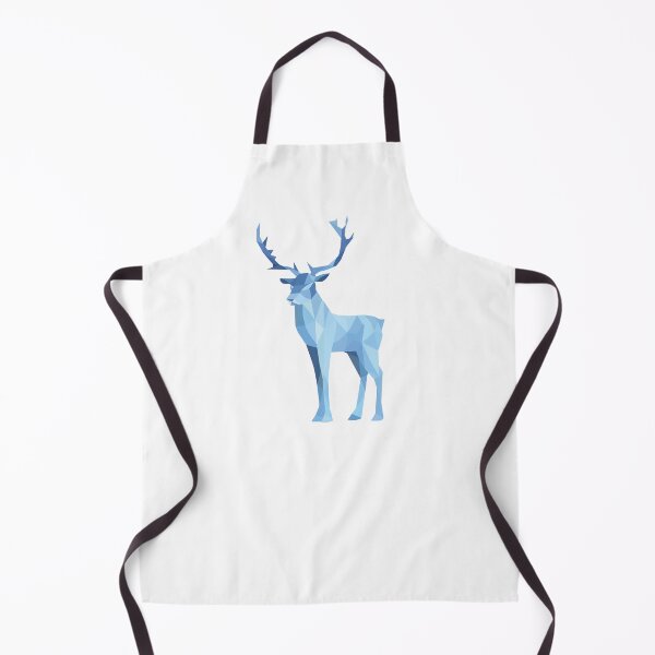 Item preview, Ice Blue Low Poly Reindeer designed and sold by shaldesign.