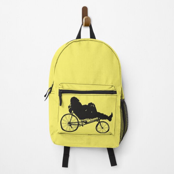 Item preview, Sasquatch on a recumbent bike in black designed and sold by Catherine Harrison.
