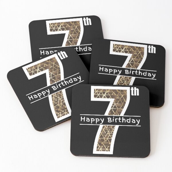 Item preview, Happy 7th Seven Seventh Birthday designed and sold by Compusmurf Design.