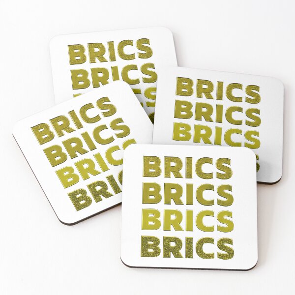 Item preview, Gold ingots forming the word BRICS designed and sold by studio468.