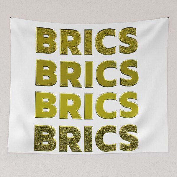 Item preview, Gold ingots forming the word BRICS designed and sold by studio468.