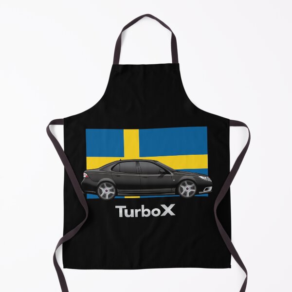 Item preview, Saab 93 Turbo X Aero Illustration Swedish Flag designed and sold by blackdogshop.