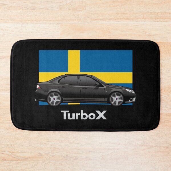 Item preview, Saab 93 Turbo X Aero Illustration Swedish Flag designed and sold by blackdogshop.