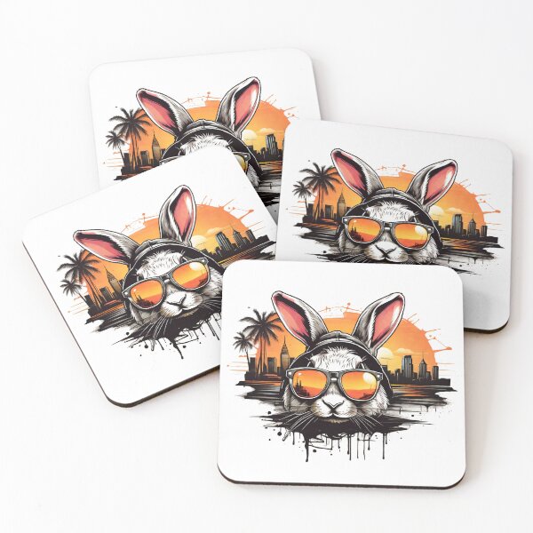 Item preview, Retro Sunset Bunny Elegance designed and sold by Mechanical-Artt.