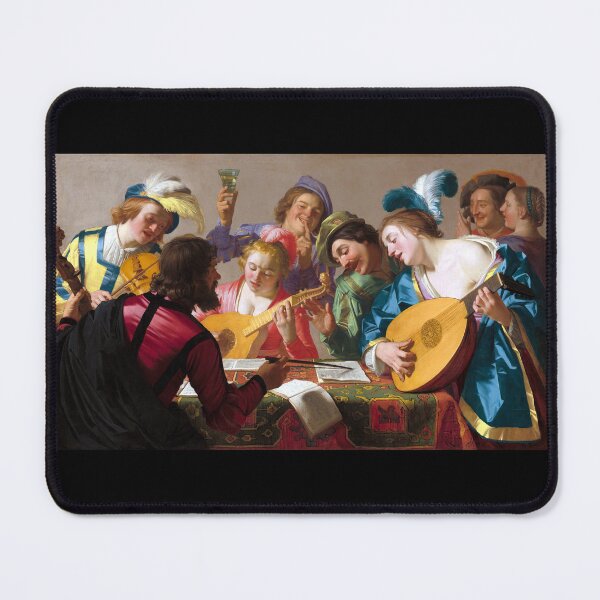 Item preview, The Concert, Group of Musicians Rehearsing 1623 Gerrit van Honthorst designed and sold by RocketshipRetro.