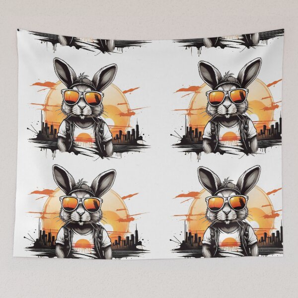 Item preview, Vintage Sunset's Bunny Vibe designed and sold by Mechanical-Artt.