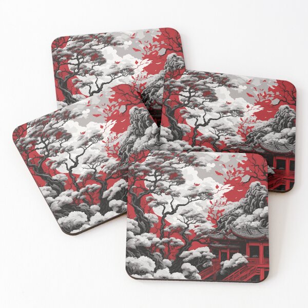 Item preview, Serene Asian Beauty: Red And White Delights Design designed and sold by Sandydesign.