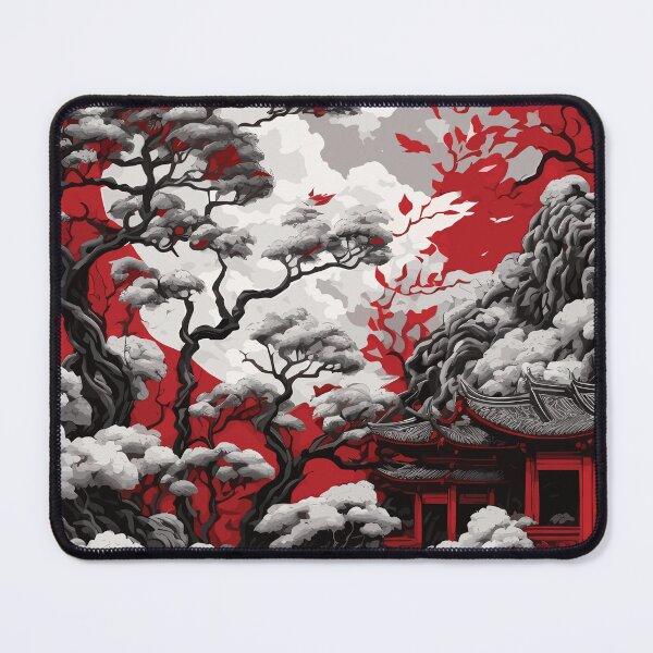 Item preview, Serene Asian Beauty: Red And White Delights Design designed and sold by Sandydesign.