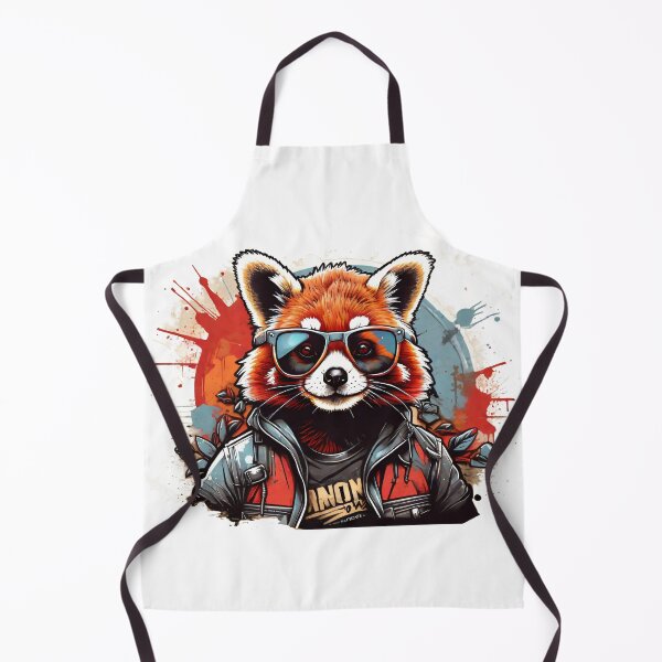 Artikelvorschau, Vintage Coolness: Roter Panda bei Sonnenuntergang entworfen und verkauft von Mechanical-Artt.