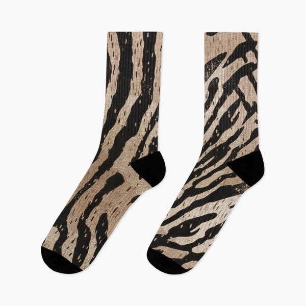 Item preview, The Golden Zebra-Wild Strokes Zebra Print by BCH  designed and sold by BossyCatHome.