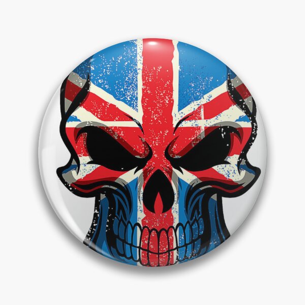 Item preview, Union Jack Skull Print designed and sold by ChartGifts.