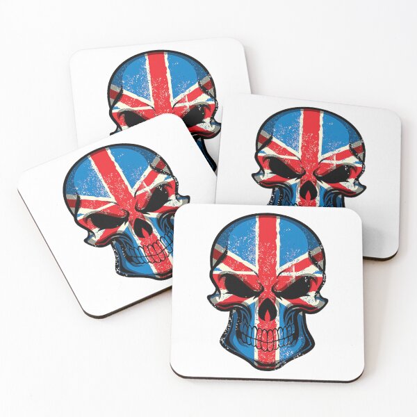 Item preview, Union Jack Skull Print designed and sold by ChartGifts.
