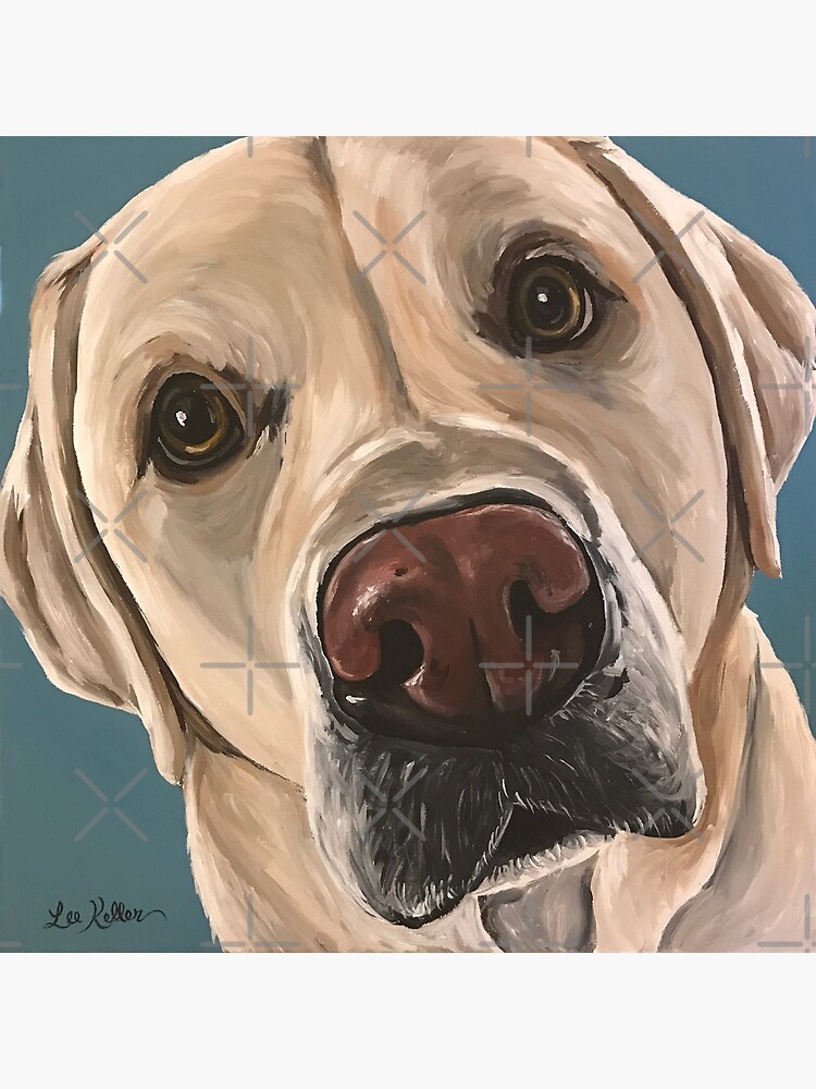 “Close up Labrador retriever Art” Canvas Print by leekellerart | Redbubble