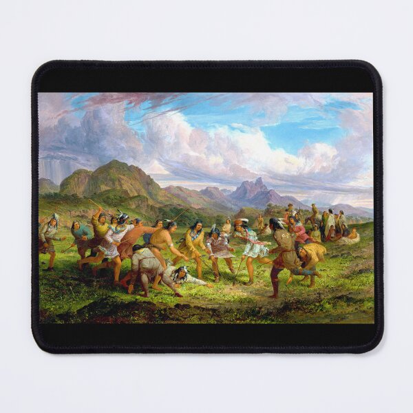 Item preview, Sioux Indians Playing Native Lacrosse Ball Game 1851 Seth Eastman designed and sold by RocketshipRetro.