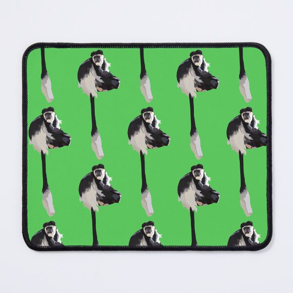 Item preview, B is for Black and White Colobus , Black and White Colobus – Elegant Primate Wildlife Art Design designed and sold by PrettylittlepastelUk.