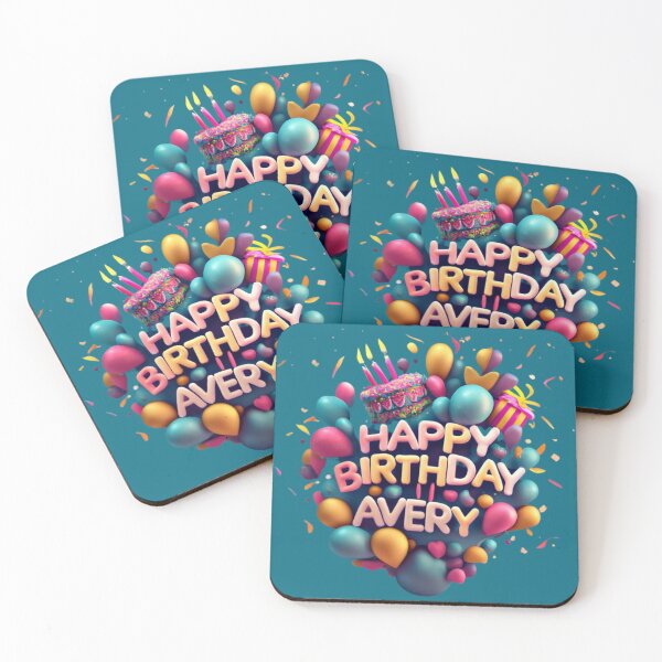 Item preview, Avery's Wonderful Birthday Celebration Art designed and sold by hiddenlink.