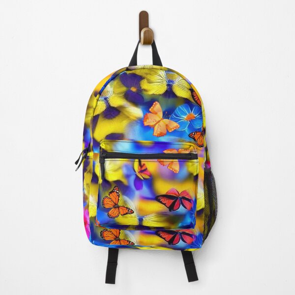 Item preview, Abstract colorful flowers and butterflies designed and sold by JaroDesign2023.