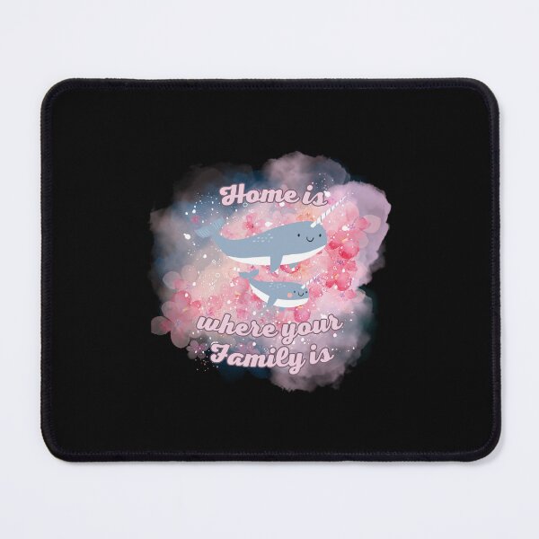 Item preview, Home Is Where Your Family Is Narwhals Design designed and sold by kuremureDesign.