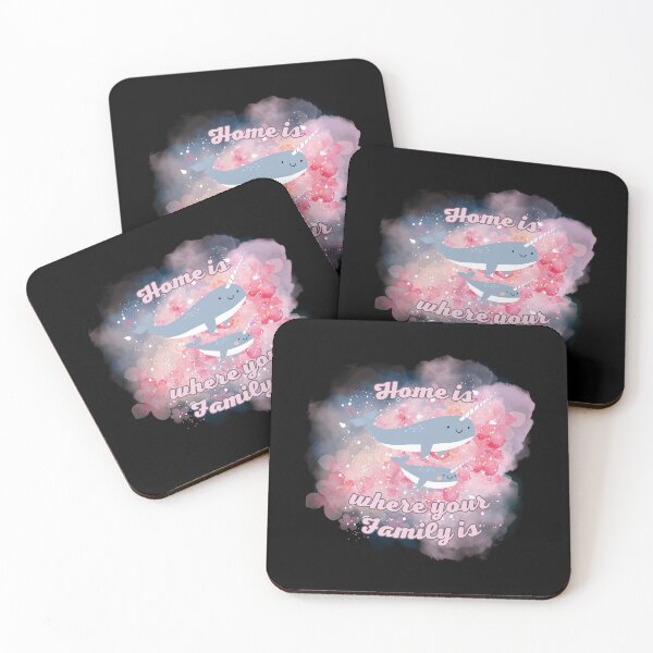 Item preview, Home Is Where Your Family Is Narwhals Design designed and sold by kuremureDesign.