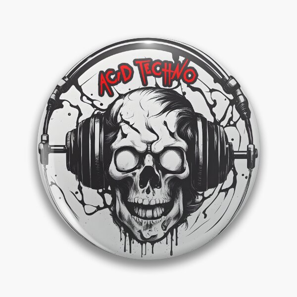 Item preview, Acid Techno Skull designed and sold by Designorigin.