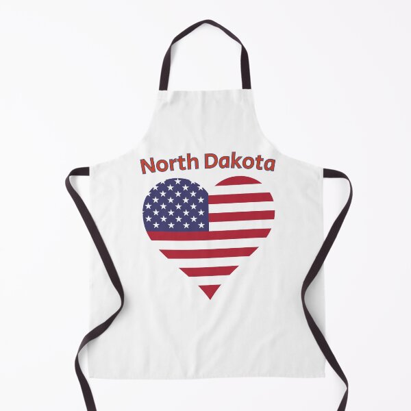 Item preview, North Dakota American Flag Heart designed and sold by Queen1120.